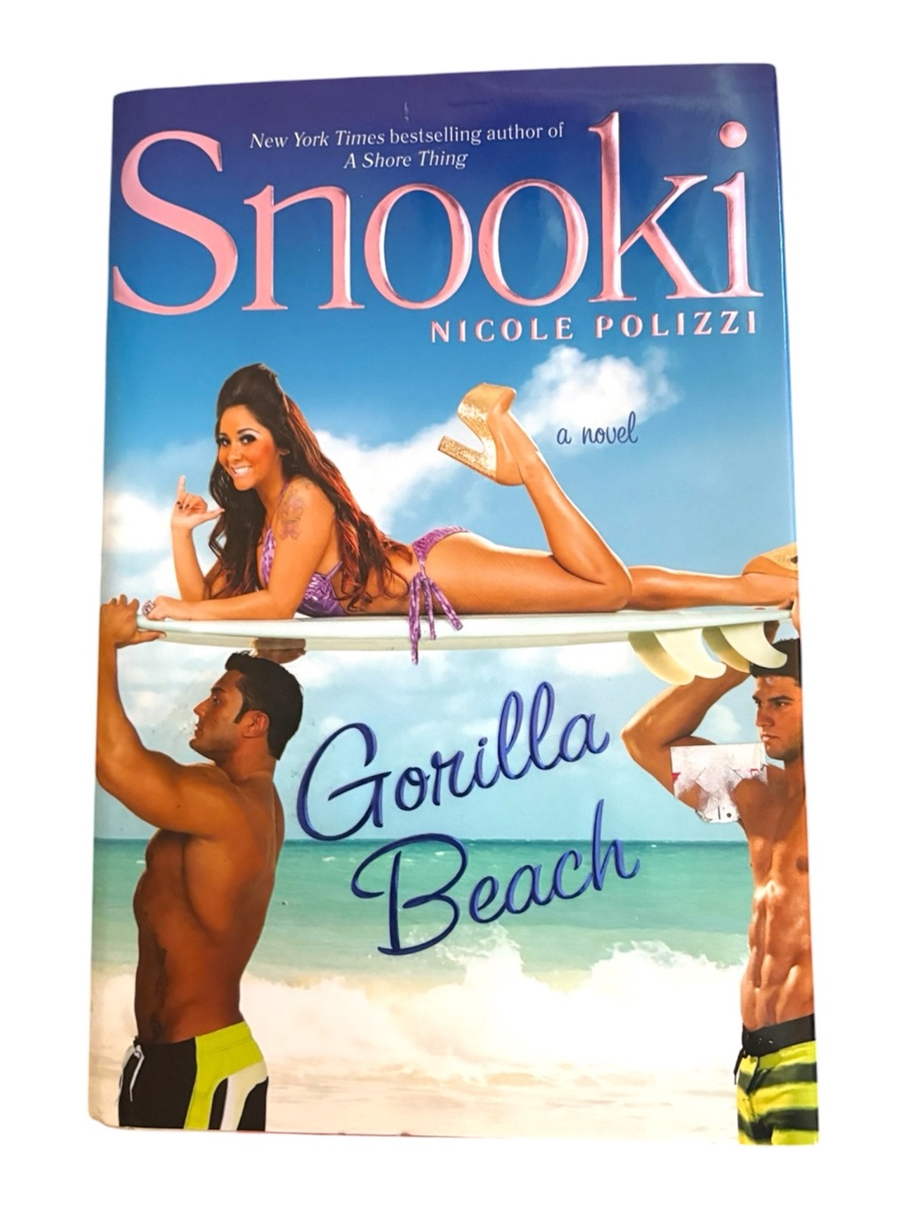 2010s jersey shore Snooki Gorilla Beach by Nicole Polizzi - Blue & Pink Cover